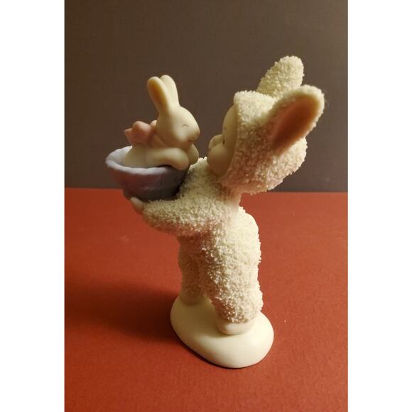Snowbunnies "Basket of Love" figurine - Picture 4 of 4